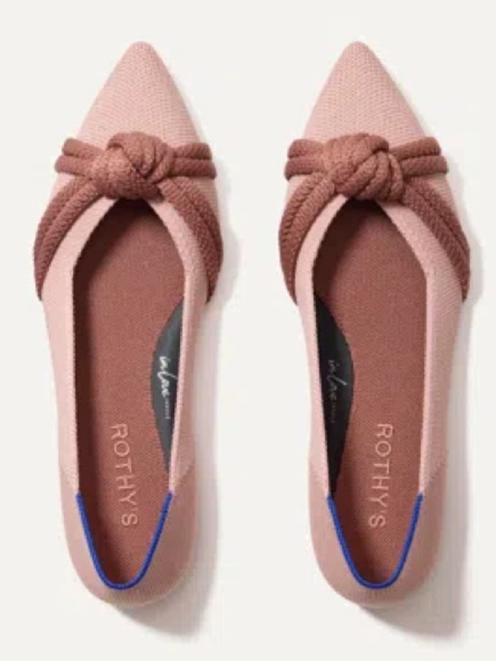 Rothy’s NWOT The Knot Point In Maple Pink Sz 10